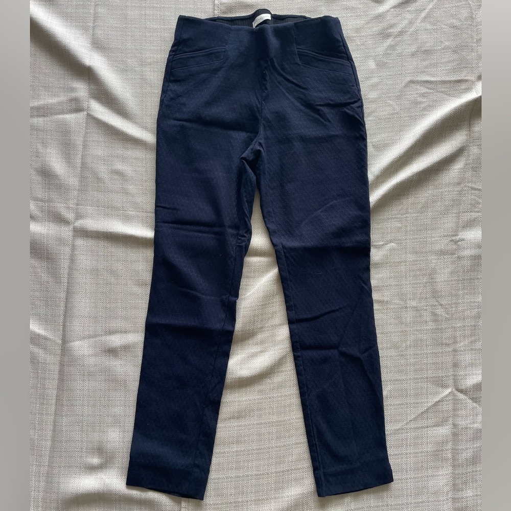 Women's PullOn Elastic Waist Van Heusen Navy Dress Pants - Sz. 4 - Picture 5 of 5